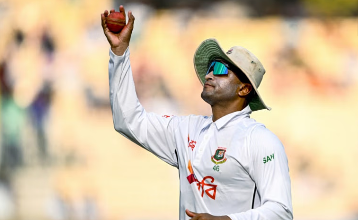 Shakib's finger issue keeps him away from bowling in Chennai